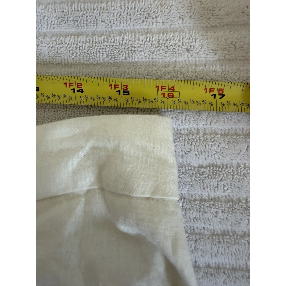 New Sincerely Jules Linen Cargo Pants XL White Wide Leg High Rise Linen Blend - Picture 15 of 16